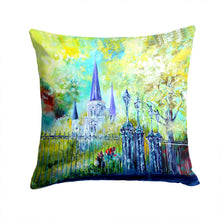 Load image into Gallery viewer, Across the Square St Louis Cathedral Canvas Throw Pillow - 14x14 Decorative Pillow – Art for Your Home &amp; Patio
