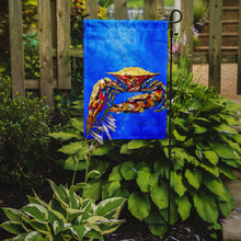Load image into Gallery viewer, Blue Crab on Blue Sr. Garden Flag – Decorative Outdoor Yard Flag MW1187GF