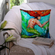 Load image into Gallery viewer, Mermaids Heaven Canvas Throw Pillow - 14x14 Decorative Pillow – Art for Your Home &amp; Patio MW1200PW1414