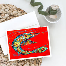 Load image into Gallery viewer, Shrimp Boil Greeting Cards - Blank Note Cards – 8-Pack of Artist-Designed Cards with Envelopes