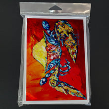Load image into Gallery viewer, Bring it on Crab in Red Greeting Cards - Blank Note Cards – 8-Pack of Artist-Designed Cards with Envelopes