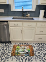 Load image into Gallery viewer, Summer by the Lake White Pelican Machine Washable Memory Foam Mat MW1215RUG