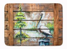 Load image into Gallery viewer, Summer by the Lake White Pelican Machine Washable Memory Foam Mat MW1215RUG