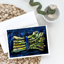 Load image into Gallery viewer, Asperagus Blew Greeting Cards - Blank Note Cards – 8-Pack of Artist-Designed Cards with Envelopes