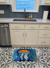 Load image into Gallery viewer, Calm Water Jellyfish Machine Washable Memory Foam Mat MW1223RUG
