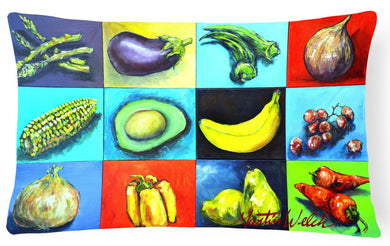 Mixed Fruits and Vegetables Fabric Decorative Pillow MW1227PW1216
