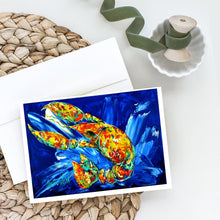 Load image into Gallery viewer, Not your Plano Crawfish Greeting Cards - Blank Note Cards – 8-Pack of Artist-Designed Cards with Envelopes
