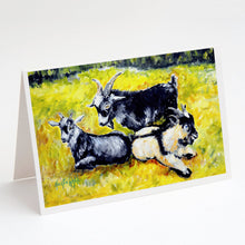 Load image into Gallery viewer, Three Goats Greeting Cards - Blank Note Cards – 8-Pack of Artist-Designed Cards with Envelopes