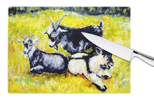 Load image into Gallery viewer, Three Goats Glass Cutting Boards – Durable, Decorative Kitchen Art Large MW1266LCB
