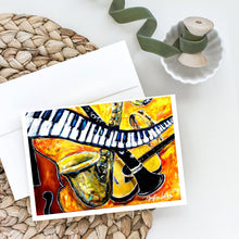 Load image into Gallery viewer, All That Jazz Greeting Cards - Blank Note Cards – 8-Pack of Artist-Designed Cards with Envelopes