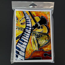 Load image into Gallery viewer, All That Jazz Greeting Cards - Blank Note Cards – 8-Pack of Artist-Designed Cards with Envelopes