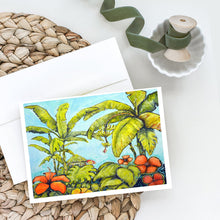 Load image into Gallery viewer, Banana Cabana Greeting Cards - Blank Note Cards – 8-Pack of Artist-Designed Cards with Envelopes