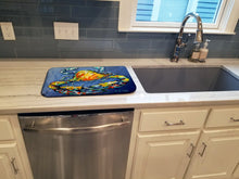Load image into Gallery viewer, Blue Gray Kinda Day Crab Dish Drying Mat – Absorbent, Artistic Kitchen Essentials MW1269DDM