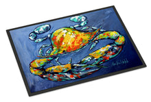 Load image into Gallery viewer, Blue Gray Kinda Day Crab Doormat - 24x36 Decorative Floor Mat – Indoor/Outdoor Rug with Artistic Flair MW1269JMAT