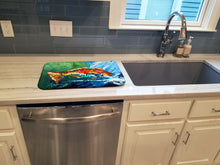 Load image into Gallery viewer, Break Through Red Fish Dish Drying Mat – Absorbent, Artistic Kitchen Essentials MW1270DDM