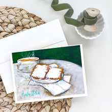 Load image into Gallery viewer, Breakfast Delight Beignets Greeting Cards - Blank Note Cards – 8-Pack of Artist-Designed Cards with Envelopes