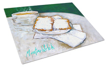 Load image into Gallery viewer, Breakfast Delight Beignets Glass Cutting Boards – Durable, Decorative Kitchen Art Large MW1271LCB