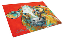Load image into Gallery viewer, Caught Red Handed Cow Glass Cutting Boards – Durable, Decorative Kitchen Art Large MW1272LCB