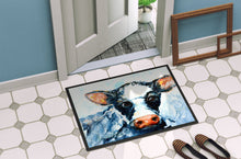Load image into Gallery viewer, Cow Lick Black and White Cow Doormat - 24x36 Decorative Floor Mat – Indoor/Outdoor Rug with Artistic Flair MW1273JMAT