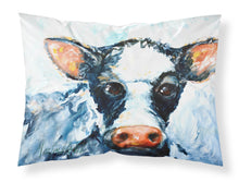 Load image into Gallery viewer, Cow Lick Black and White Cow  Standard Pillowcase – Artistic Decorative Front, White Back MW1273PILLOWCASE