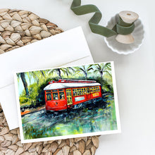 Load image into Gallery viewer, Little Red Street Car Greeting Cards - Blank Note Cards – 8-Pack of Artist-Designed Cards with Envelopes