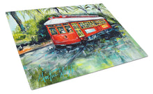 Load image into Gallery viewer, Little Red Street Car Glass Cutting Boards – Durable, Decorative Kitchen Art Large MW1278LCB