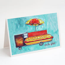 Load image into Gallery viewer, Lucky Dog for Me Greeting Cards - Blank Note Cards – 8-Pack of Artist-Designed Cards with Envelopes