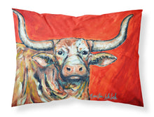 Load image into Gallery viewer, See Red Longhorn Cow  Standard Pillowcase – Artistic Decorative Front, White Back MW1281PILLOWCASE