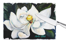 Load image into Gallery viewer, Sweet Magnolia Glass Cutting Boards – Durable, Decorative Kitchen Art Large MW1282LCB