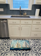 Load image into Gallery viewer, The Last Mile Sail boats Machine Washable Memory Foam Mat MW1283RUG