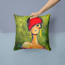 Load image into Gallery viewer, Lady Aziline Throw Pillow - 14x14 Decorative Pillow – Art for Your Home &amp; Patio MW1301PW1414