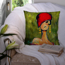 Load image into Gallery viewer, Lady Aziline Throw Pillow - 14x14 Decorative Pillow – Art for Your Home &amp; Patio MW1301PW1414