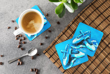 Load image into Gallery viewer, Ballet Shoes Aqua Blue Foam Coaster  MW1303FC