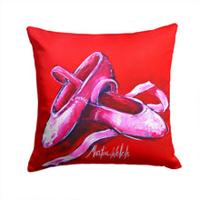 Load image into Gallery viewer, Ballet Shoes Red Throw Pillow - 14x14 Decorative Pillow – Art for Your Home &amp; Patio MW1306PW1414