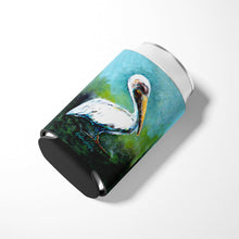 Load image into Gallery viewer, Blue Stand White Pelican Can or Bottle Hugger MW1309CC