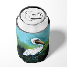 Load image into Gallery viewer, Blue Stand White Pelican Can or Bottle Hugger MW1309CC