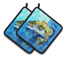Load image into Gallery viewer, Bobby Bass Pot Holders - Set of 2 Decorative Kitchen Helpers | Made in the USA MW1310PTHD