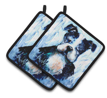 Load image into Gallery viewer, Boston Terrier Boston Tuff Pot Holders - Set of 2 Decorative Kitchen Helpers | Made in the USA MW1311PTHD