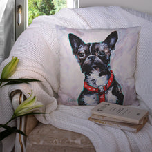 Load image into Gallery viewer, Boston Terrier Brindle Ziggy Throw Pillow - 14x14 Decorative Pillow – Art for Your Home &amp; Patio MW1312PW1414
