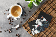 Load image into Gallery viewer, Boston Terrier Spot in the Sun Foam Coaster  MW1315FC