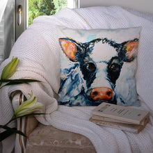 Load image into Gallery viewer, Cow Lick Throw Pillow - 14x14 Decorative Pillow – Art for Your Home &amp; Patio MW1320PW1414
