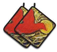 Load image into Gallery viewer, Crow at Midnight Pot Holders - Set of 2 Decorative Kitchen Helpers | Made in the USA MW1323PTHD