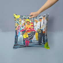 Load image into Gallery viewer, Mardi Gras Dancin' in the Street Throw Pillow - 14x14 Decorative Pillow – Art for Your Home &amp; Patio MW1324PW1414