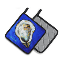 Load image into Gallery viewer, Oyster Gray Shell Pot Holders - Set of 2 Decorative Kitchen Helpers | Made in the USA MW1329PTHD