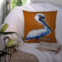 Load image into Gallery viewer, Pelican Hangin In Throw Pillow - 14x14 Decorative Pillow – Art for Your Home &amp; Patio MW1330PW1414