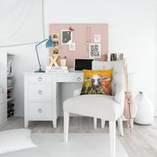 Load image into Gallery viewer, Happy Cow Throw Pillow - 14x14 Decorative Pillow – Art for Your Home &amp; Patio MW1331PW1414