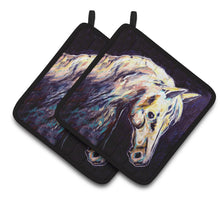 Load image into Gallery viewer, Knight Horse Pot Holders - Set of 2 Decorative Kitchen Helpers | Made in the USA MW1333PTHD