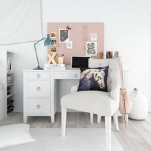 Load image into Gallery viewer, Knight Horse Throw Pillow - 14x14 Decorative Pillow – Art for Your Home &amp; Patio MW1333PW1414