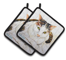 Load image into Gallery viewer, Lanie Cat Pot Holders - Set of 2 Decorative Kitchen Helpers | Made in the USA MW1334PTHD