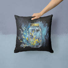 Load image into Gallery viewer, Lightning Bugs Throw Pillow - 14x14 Decorative Pillow – Art for Your Home &amp; Patio MW1335PW1414